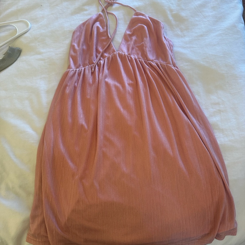 Pink Halter Dress
